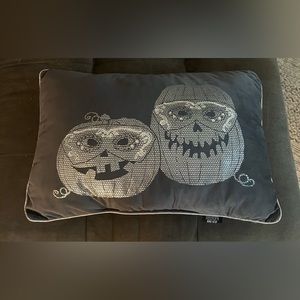 Moon Dust Halloween Pumpkin Jack O Lantern Masquerade Pillow